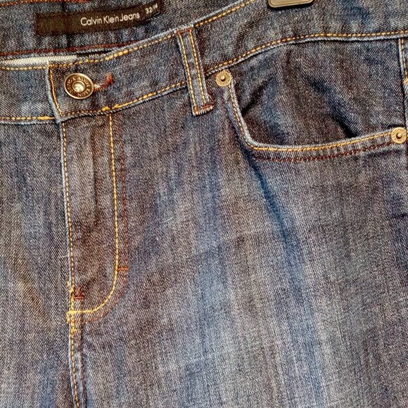 Calvin Klein Jeans  Women's size 14/32   Skinny   Dark Wash   Straight Leg  EXC - Picture 8 of 12